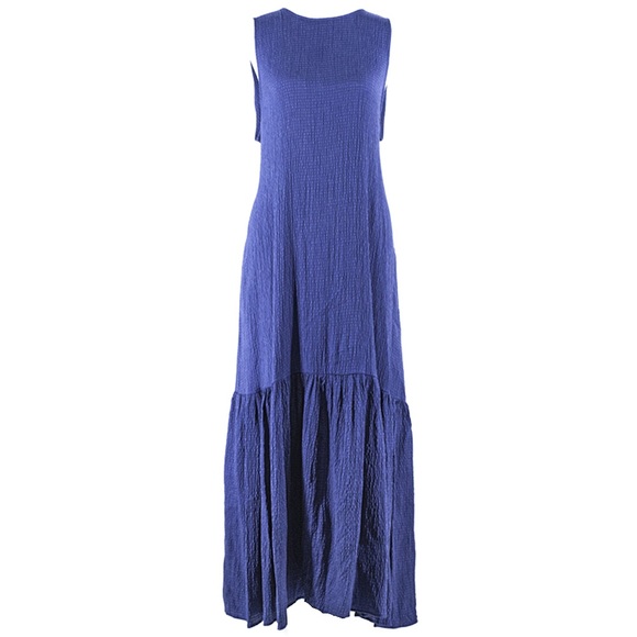Dresses | Zara Blue Maxi Dress | Poshmark